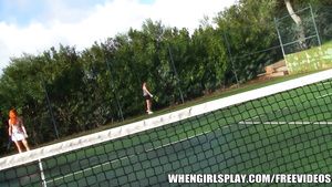 Naughty Tenis Playing Lesbians Take A Break - Taylor Vixen 8teen