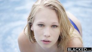 Time Pretty Blonde Teen Dakota James wants more than one big black cock Flaca