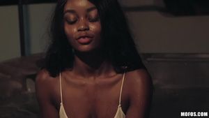 Sexcams Charles Dera fucked ebony teen Kandie Monae outdoors Cock Sucking