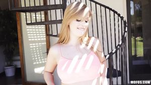 Spain Ravishing blonde girl with perky tits fucks lucky guy in bed Girls