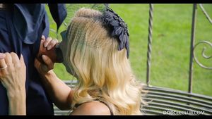 RawTube Busty Blonde Widow Comforted After Funerals Outdoors Forwomen
