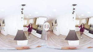 Web Cam VR POV with busty brunette babe Katrina Moreno Cum Shot