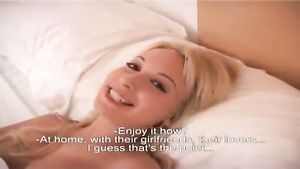 Femboy A hot Argentinian teen gags on a big cock and rims the guy in bed Tease