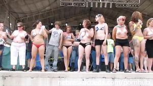 Nina Hartley Wild drunk girls take their clothes off at bike fest Hot Blow Jobs