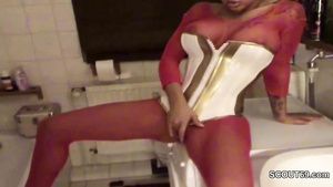 Closeups German sister caught in bathroom fucked and facialized Online