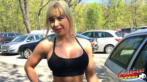 Gay Blowjob GERMAN SCOUT - Fitness Young Girl Talk To Crazy...
