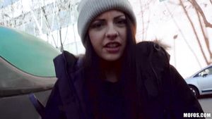 RealLifeCam Dude fucks brunette in a missionary position outdoors Butts