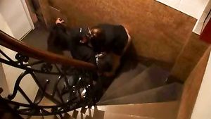 Boys My young neighbors are filthy: public couple sex on stairs Natasha Nice