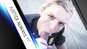FloozyTube Two raunchy cops with big beautiful woman backsides Roolons
