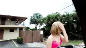 Cojiendo Big ass teen Kendall Kross cheats on her boyfriend in the car CoedCherry