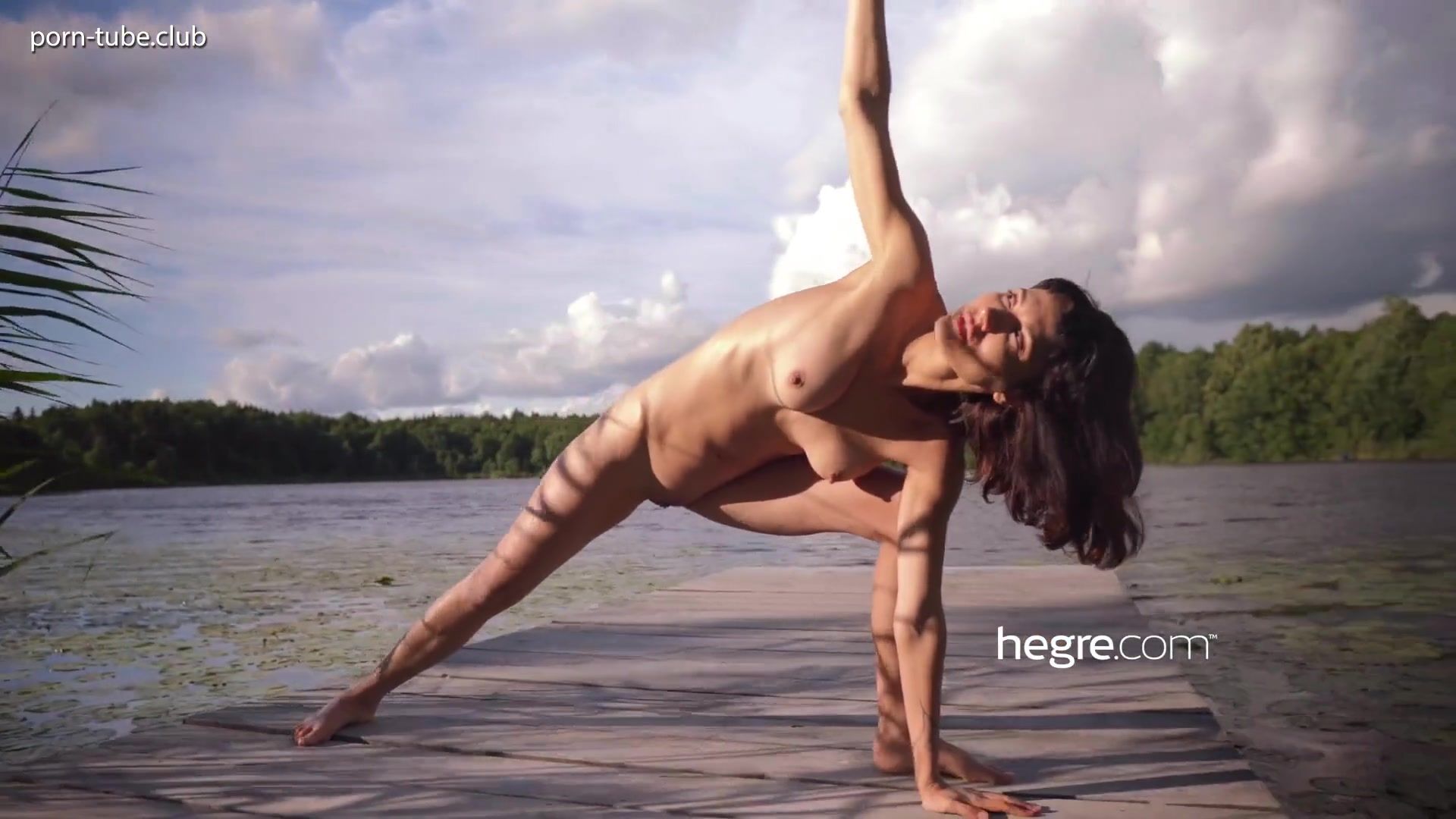 Bigbooty Uliana - Nude Yoga session of hot skinny teen girl Usa