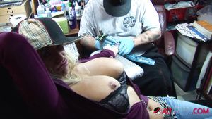 Vaginal Shyla Stylez gets tattooed while playing with her boobs Teenage Girl Porn