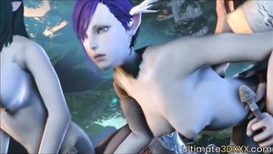 Gay Deepthroat Warcraft big breast elfs blows veiny dick and screwing hard UPornia