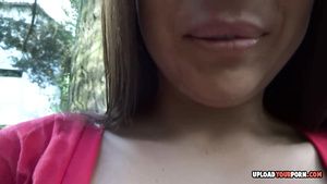 Free Hardcore Porn Amateur Porn girlfriend displays her big juicy titties Maduro