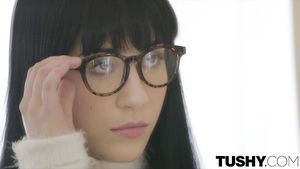 Cupid Dirty tutor spanks and fucks anal loving nerdy girl in glasses Wiizl