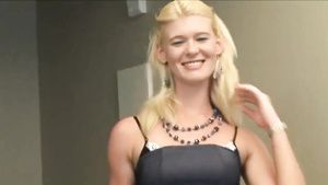 Interacial Blonde lady makes love with fat stepdad on the...