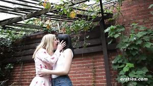 Gay Kissing Naughty girls Lullu and Mae lesbian porn video Perfect Tits