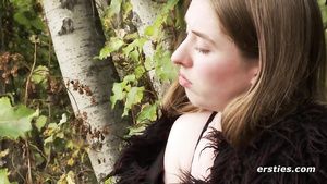 videox teen Lara rubs her pussy outdoor in the woods NXTComics
