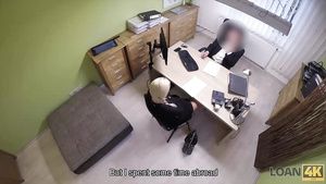 Assfucked LOAN4K. Mating casting is performed in loan office cFake
