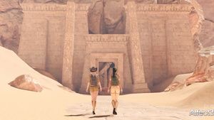 Casa Ancient Egypt action with ebony and blonde cartoon babes Sexo Anal