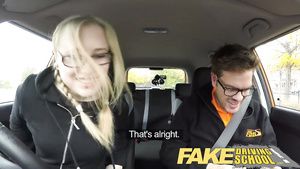 Brett Rossi Driving teacher lures student to backseat to fuck her Bra