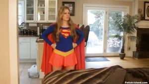 Leggings Supergirl Transformations - Lesbian Cosplay Fetish Sex Party