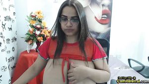 YouSeXXXX Latina Shows Off Her Huge Whopper Titties On Cam Cum