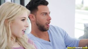 Blackmail Cock sharing action with Britney Amber & Kenzie Reeves Flagra