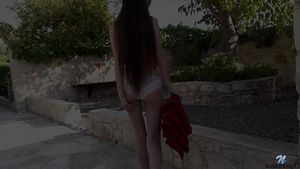 Pussy Eating Outdoor Orgasm of Skinny Teen Girl Riley Steele
