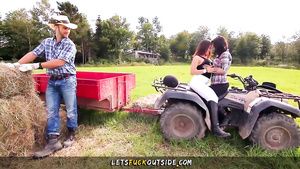 Sucking Dicks Naughty cowgirls and cowboys give way to sex hunger outdoors Cute