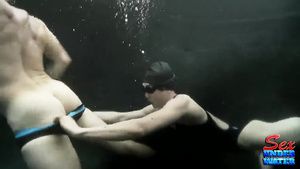 Soapy Massage Crazy underwater sex with Asian Assain babe Follando