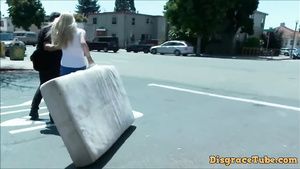 Finger Blond Hair Lady has some fun in public (part 1) Fucks