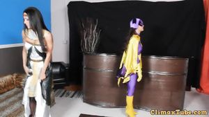 Money Talks Heroine double feature - lesbian costume cosplay Anal Sex