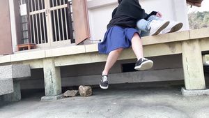 VJav Amateur Japanese babe gets fucked in the backyard Porno Amateur