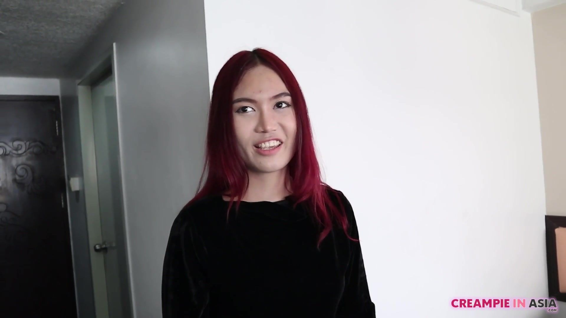 Interracial Porn Asian redhead teen makes out as insane whore Calcinha