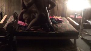 Sextape Amateur fat bitch makes love with BF in the dark Room Butts