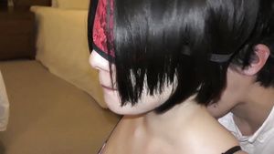 Teenage Porn Blindfolded Japanese babe blowing cock in threesome with cumshots Muscle