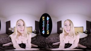 Fucking Hard Nasty blonde girlfriend in sexy stockings in POV VR video Small