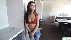 Pussy Sex Skinny Latina teen doesn't mind making love with...