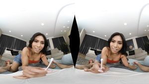 Bisexual Latina vixen hot VR porn video Grandmother