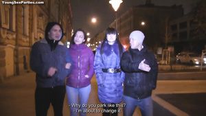Pissing 18Yo Russian Schoolgirls In Foursome Action Fuck
