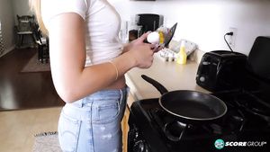 AVRevenue Avery Cristy fingering pussy in the kitchen Super Hot Porn