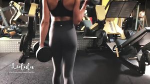 Toes Workout Turns to a Hard Get Laid in the Gym's Toilets Delicia
