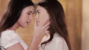Fantasy Flirtatious Lesbian Strapon Sex Video Striptease