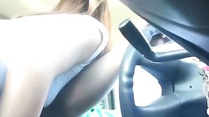 Longhair Dirty Wife CHEATS on husband WHILE DRIVING to see him with Best Friend Cut