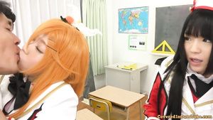 Pornuj Honoka, Kotori and Umi cosplay asian sluts Roludo