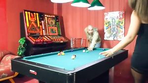 Celebrities Sexy Susi Learns To Handle His Cock On The Pool Table Pornoxo