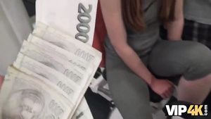Amature Sex Tapes VIP4k. Teenager whore is hypnotized by banknotes so why spreads legs - low quality IAFD