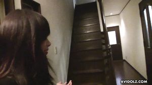 Trans Japanese schoolgirl Karin Asahi fucks for cash Bulge