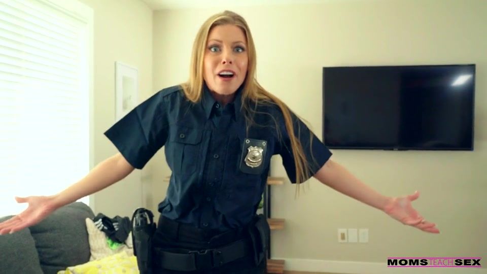 Piercing hot MILF cop Britney Amber POV sex video Gaping